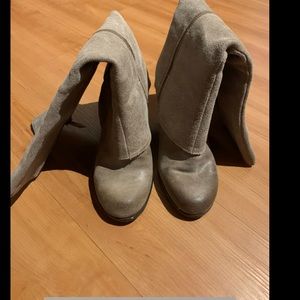 Fergie Gray Suede Women's Boots